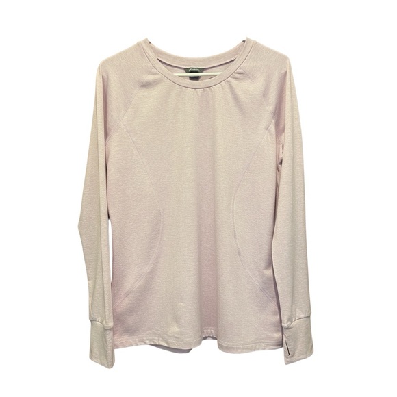 Eddie Bauer Tops - Eddie Bauer Soft Pink Long Sleeve Top Size XL.